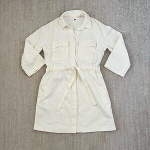 Levi’s Ainsley Utility Button Up Cotton Shirt Dress S